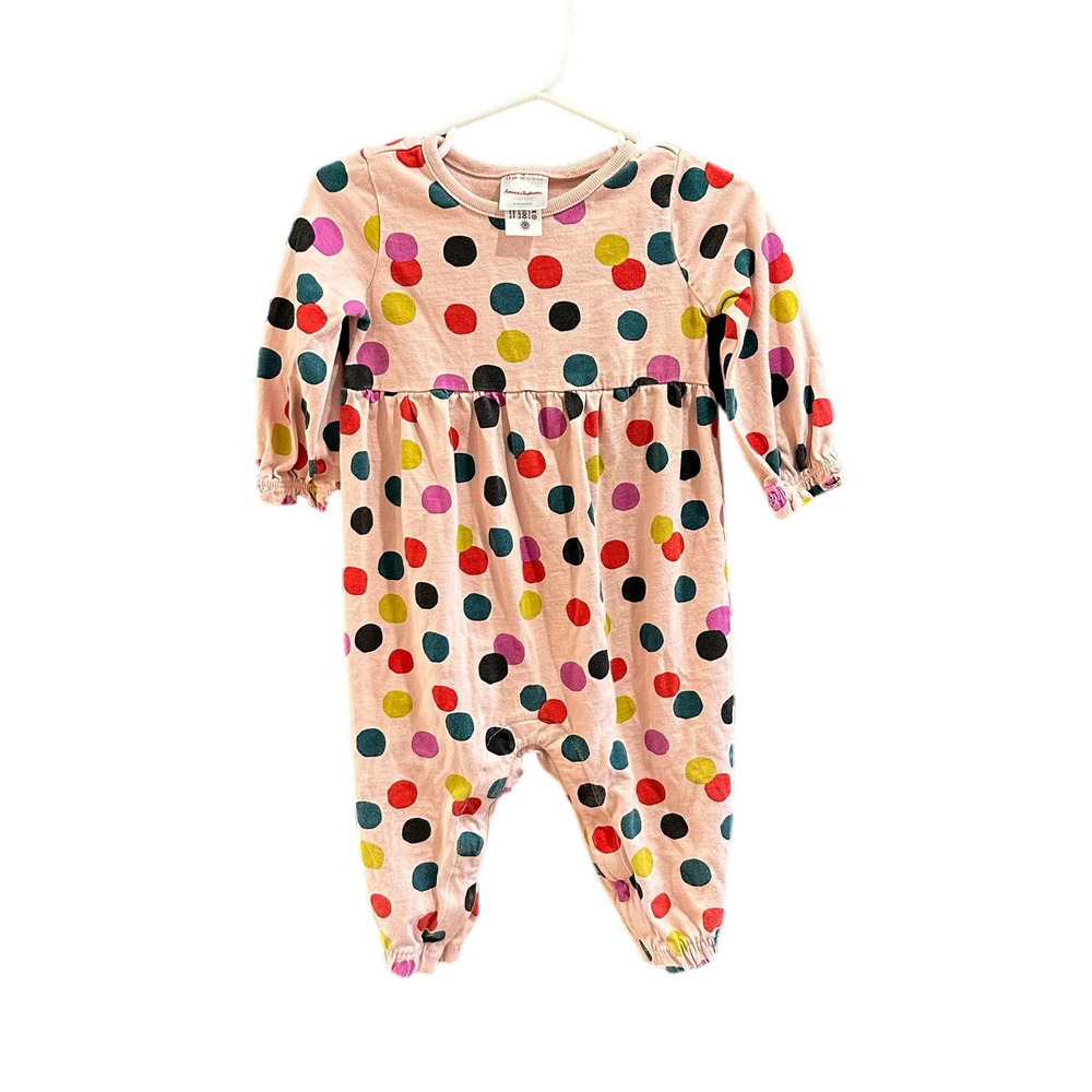Hanna Andersson Polka Dot Romper, VGUC, Sz 75cm (12-18mo)